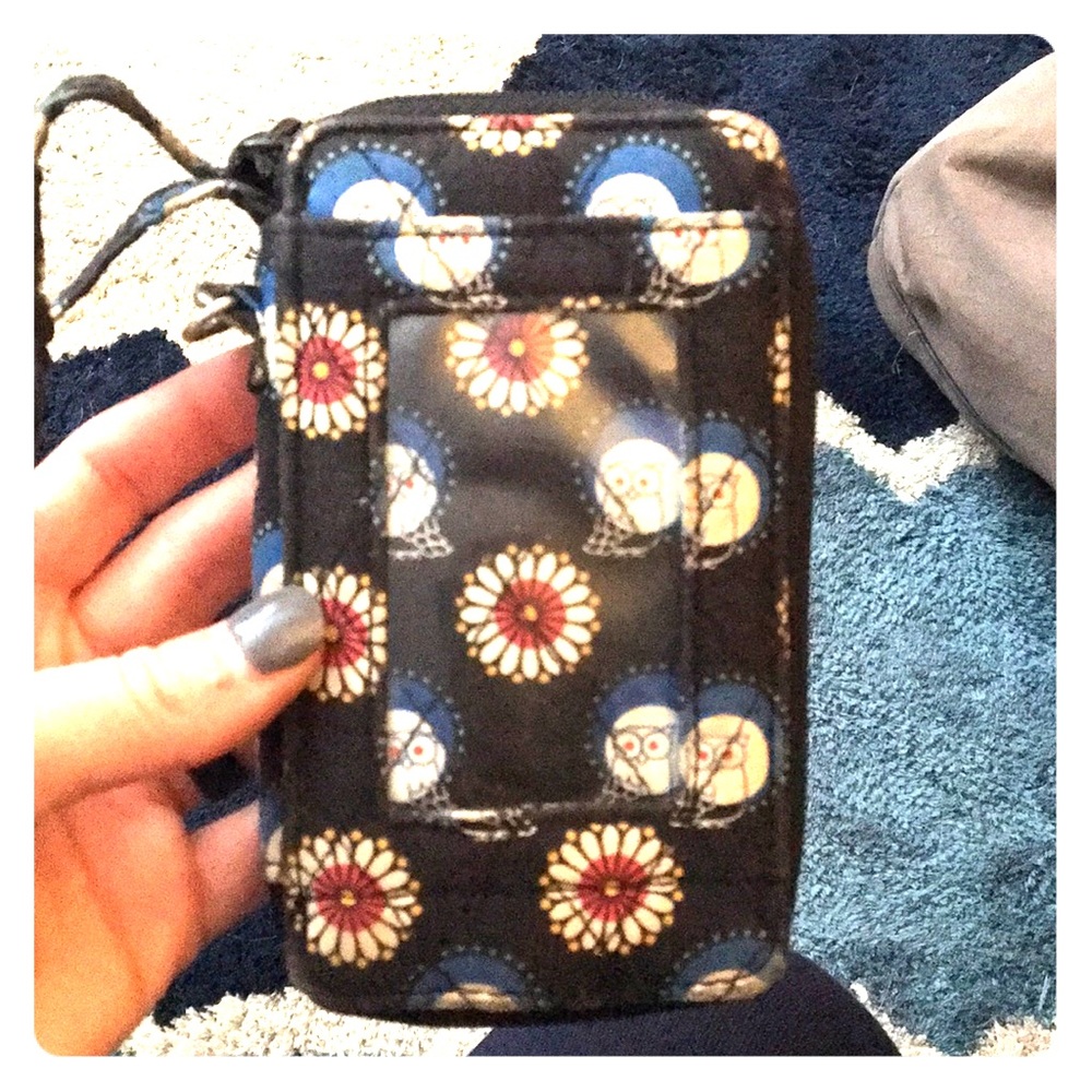 Vera Bradley phone and wallet wristlet.